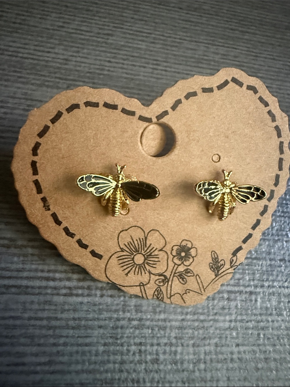 18k Gold filled Bee Accent Studs - Home Accents Decor - Picture 3 of 3
